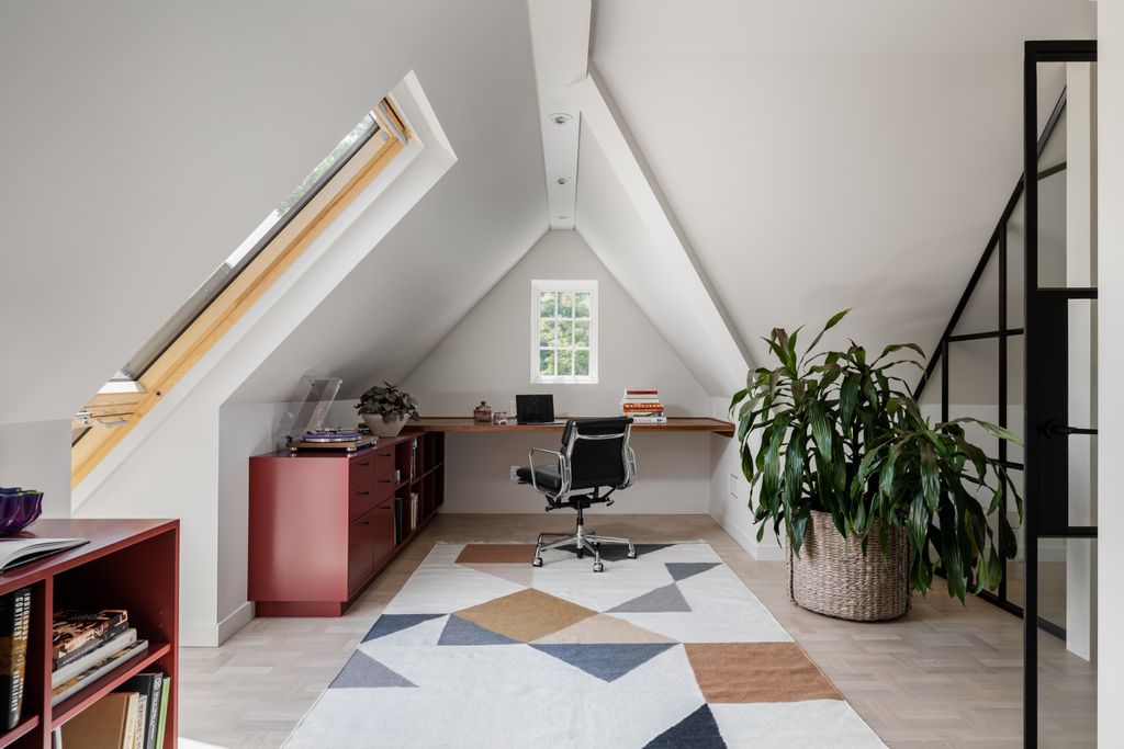 Home office biophilic transformation — before